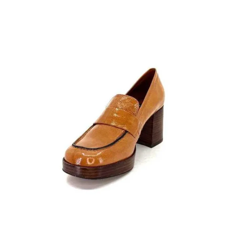 Angel Alarcon 23524 Cuir Vernis Castagna