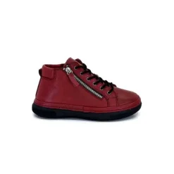 Baskets Ivoire 500-358 Cuir Bordeaux