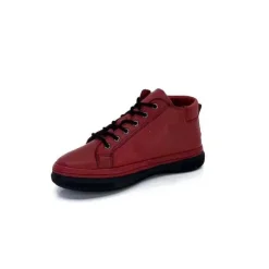 Baskets Ivoire 500-358 Cuir Bordeaux
