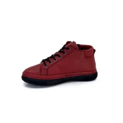 Baskets Ivoire 500-358 Cuir Bordeaux