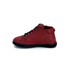 Baskets Ivoire 500-358 Cuir Bordeaux