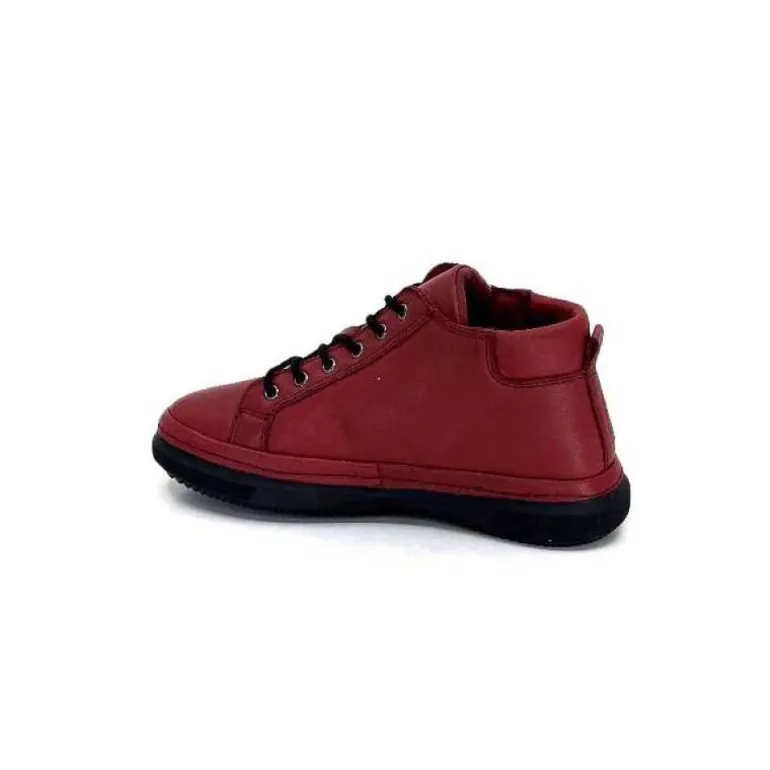 Baskets Ivoire 500-358 Cuir Bordeaux