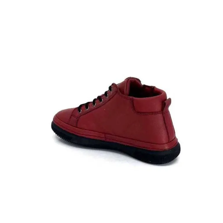 Baskets Ivoire 500-358 Cuir Bordeaux