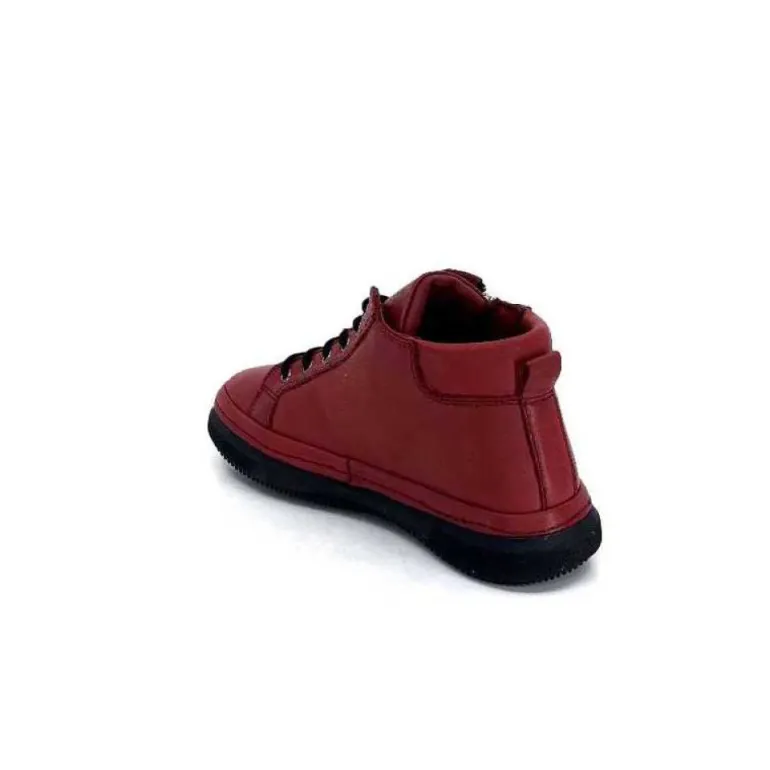 Baskets Ivoire 500-358 Cuir Bordeaux