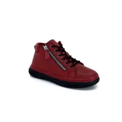 Baskets Ivoire 500-358 Cuir Bordeaux