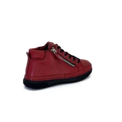 Baskets Ivoire 500-358 Cuir Bordeaux