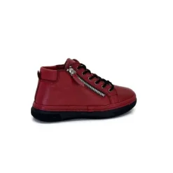 Baskets Ivoire 500-358 Cuir Bordeaux
