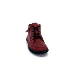 Baskets Ivoire 500-358 Cuir Bordeaux