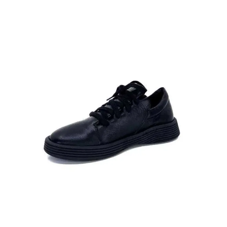 Baskets Ivoire 500-952 Cuir Noir