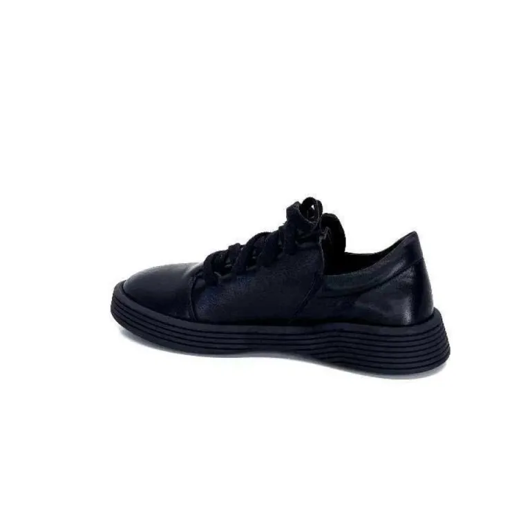 Baskets Ivoire 500-952 Cuir Noir