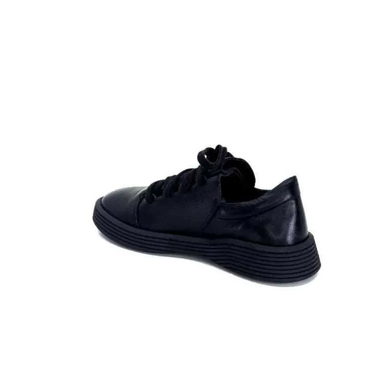 Baskets Ivoire 500-952 Cuir Noir