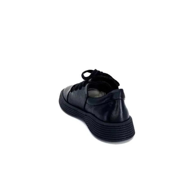Baskets Ivoire 500-952 Cuir Noir