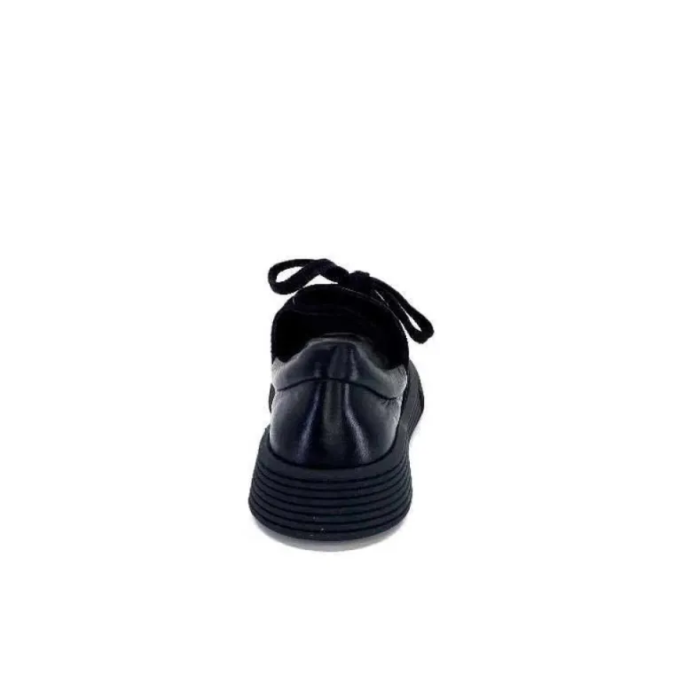 Baskets Ivoire 500-952 Cuir Noir