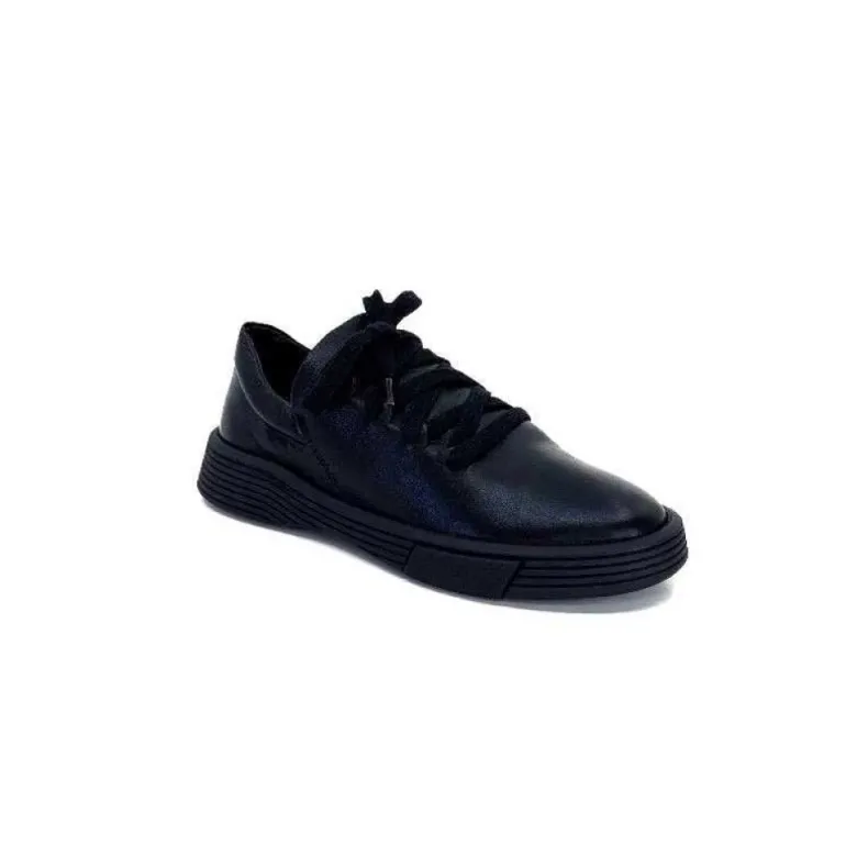 Baskets Ivoire 500-952 Cuir Noir
