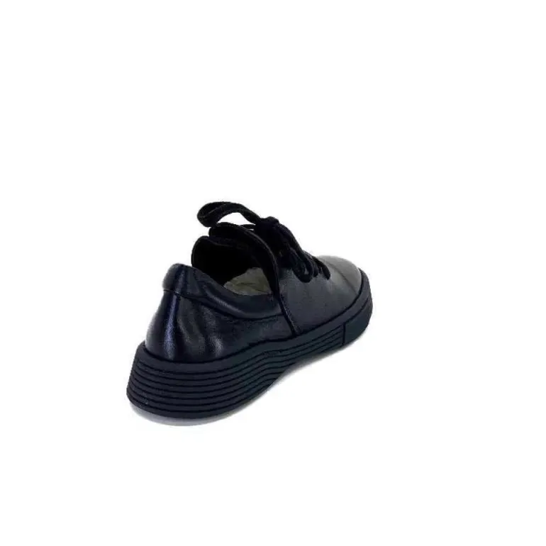 Baskets Ivoire 500-952 Cuir Noir