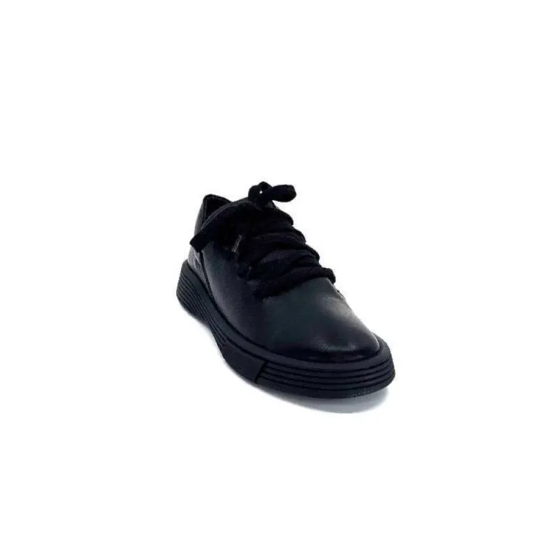 Baskets Ivoire 500-952 Cuir Noir