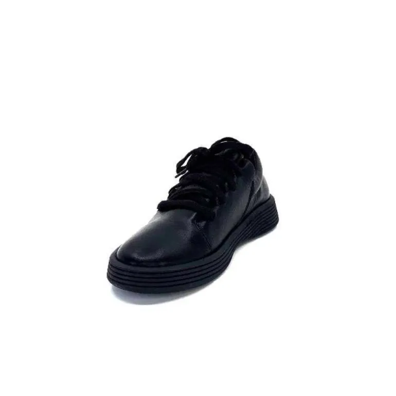 Baskets Ivoire 500-952 Cuir Noir