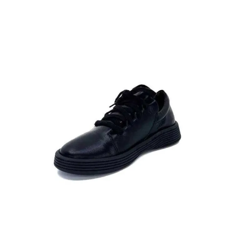 Baskets Ivoire 500-952 Cuir Noir