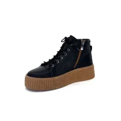 Baskets Ivoire 500-450 Cuir Noir