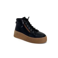 Baskets Ivoire 500-450 Cuir Noir
