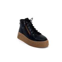 Baskets Ivoire 500-450 Cuir Noir