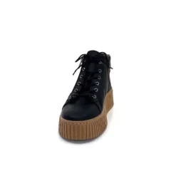 Baskets Ivoire 500-450 Cuir Noir