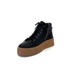 Baskets Ivoire 500-450 Cuir Noir