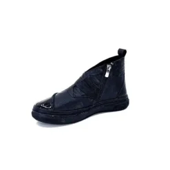 Baskets Ivoire 500-350 Cuir Noir