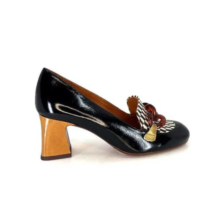 Chie Mihara Anata Cuir Vernis Noir