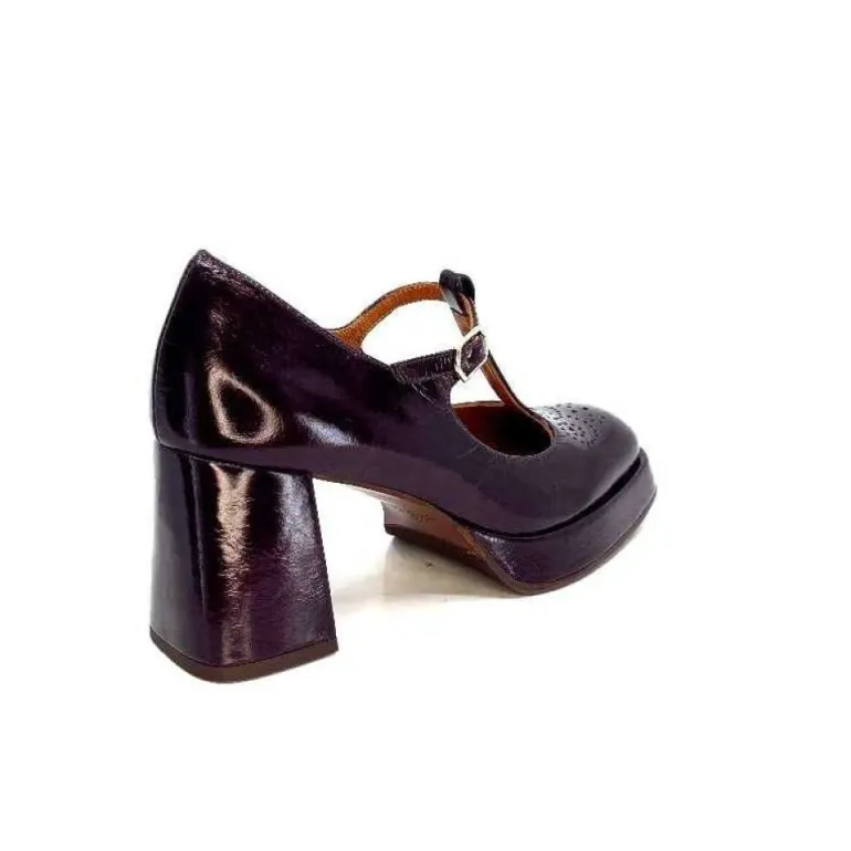 Chie Mihara Kaime Cuir Vernis Grape