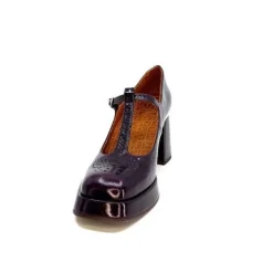 Chie Mihara Kaime Cuir Vernis Grape