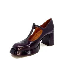 Chie Mihara Kaime Cuir Vernis Grape