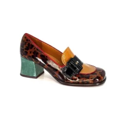 Chie Mihara Meisen Cuir Marron Rouge Vert