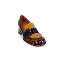 Chie Mihara Meisen Cuir Marron Rouge Vert