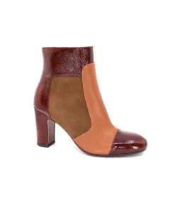 Chie Mihara Wetop Cuir, Cuir Vernis, Daim Marron