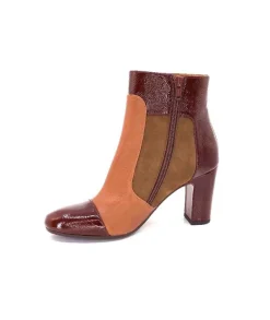 Chie Mihara Wetop Cuir, Cuir Vernis, Daim Marron