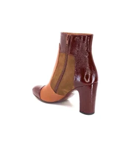 Chie Mihara Wetop Cuir, Cuir Vernis, Daim Marron