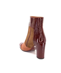 Chie Mihara Wetop Cuir, Cuir Vernis, Daim Marron