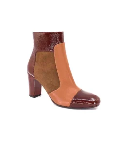 Chie Mihara Wetop Cuir, Cuir Vernis, Daim Marron