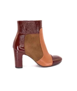 Chie Mihara Wetop Cuir, Cuir Vernis, Daim Marron