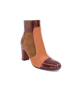 Chie Mihara Wetop Cuir, Cuir Vernis, Daim Marron