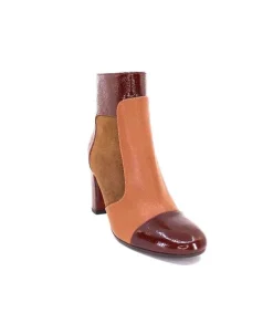 Chie Mihara Wetop Cuir, Cuir Vernis, Daim Marron