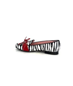 Dansi 5282 Cuir Blanc Noir Rouge