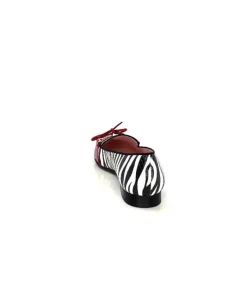Dansi 5282 Cuir Blanc Noir Rouge