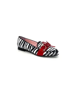 Dansi 5282 Cuir Blanc Noir Rouge