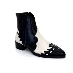 Dansi 5904 Cuir Noir Et Blanc
