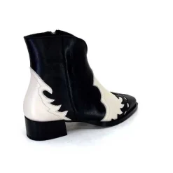 Dansi 5904 Cuir Noir Et Blanc