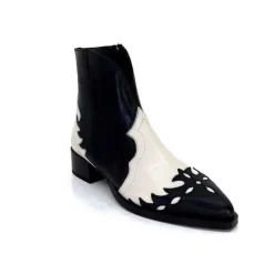 Dansi 5904 Cuir Noir Et Blanc
