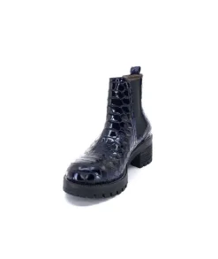 Dinka Cuir Vernis Coco Bleu