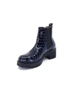 Dinka Cuir Vernis Coco Bleu